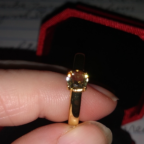 Princess 0.25ct Diamond Cut Lab Created Russian Alexandrite sz 7 Ring - Picture 7 of 7